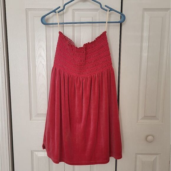 Ruby Rox hot pink strapless beach dress - Picture 1 of 8